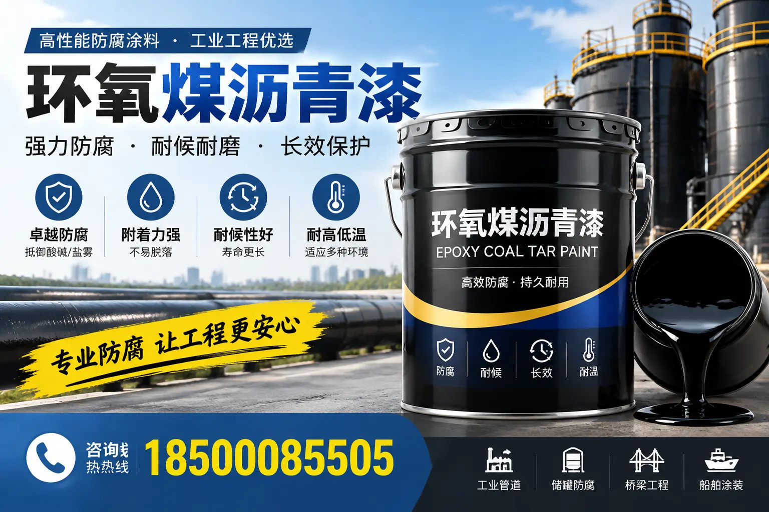 环氧煤沥青漆的施工方法与注意事项，确保在绵阳顺利完成